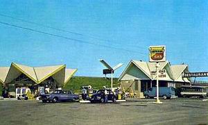 Bonters Service Station Restaurant Mackinaw
