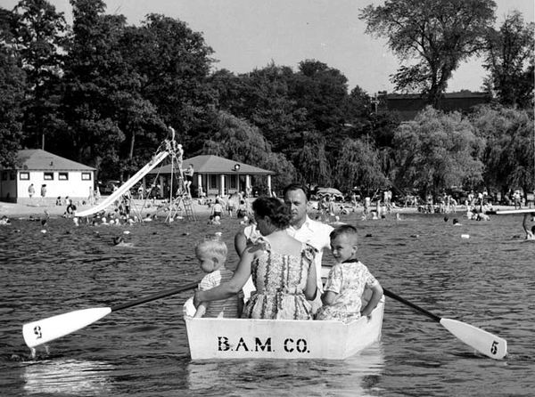 Bamco Row Boat At Burroughs Farms 1950 From Jim Fox (newer photo)
